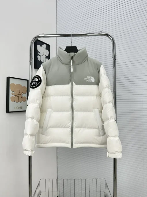 The North Face 1992 Men Women Winter Jacket White Grey