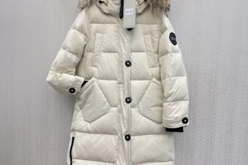 Canada Goose New Women Long Winter Jacket White