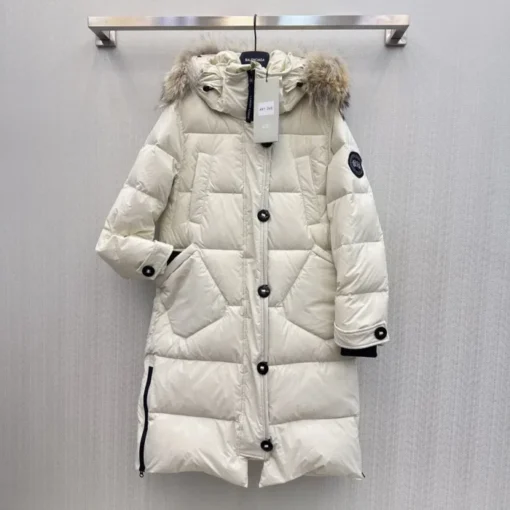 Canada Goose New Women Long Winter Jacket White