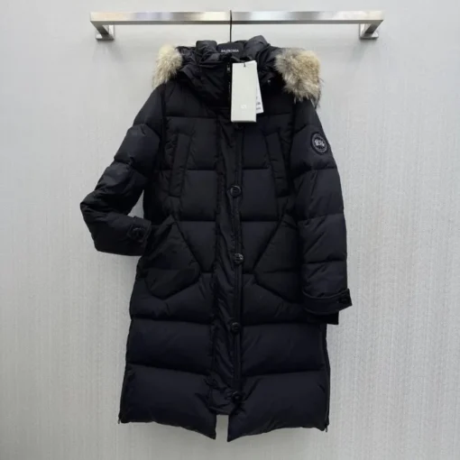 Canada Goose New Women Long Winter Jacket Black - Image 3