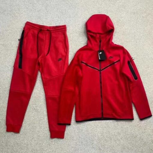 Nike Tech Fleece Set Red