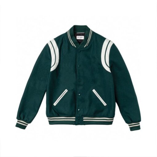 Yves Saint Lauren Jacket Green White