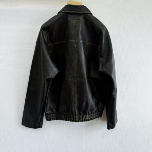 Prada Leather Jacket Black