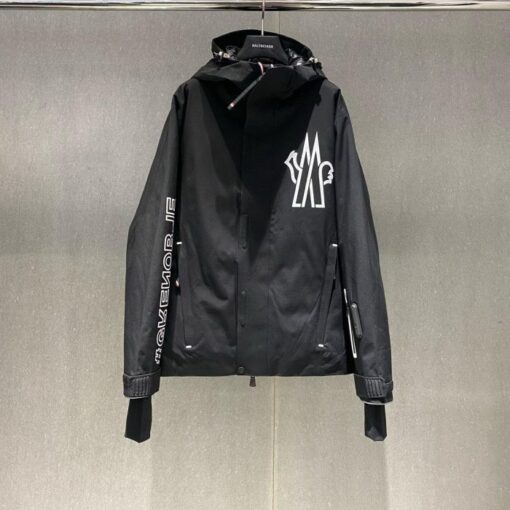 Moncler Jacket Black And White Logo