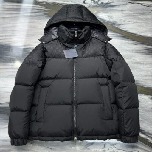 LV Monogram Down Jacket Black