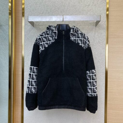 Fendi Jacket Black White