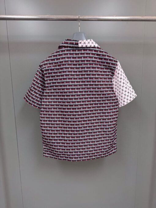 Prada Shirt Two Part White Multi Color