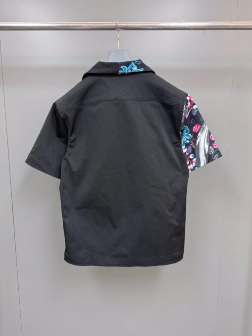 Prada Shirt Two Part Black Multi Color