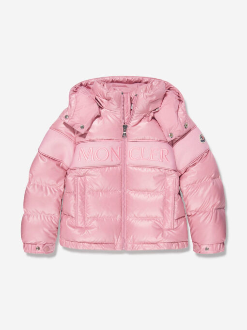 Moncler Enfant Girls Down Padded Truyere Jacket in Pink