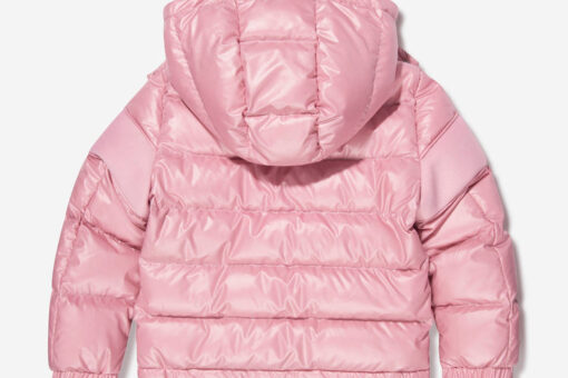 Moncler Enfant Girls Down Padded Truyere Jacket in Pink