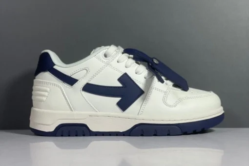 Off White Sneaker White & Navy Blue