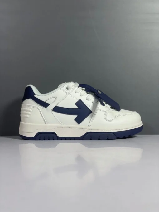 Off White Sneaker White & Navy Blue