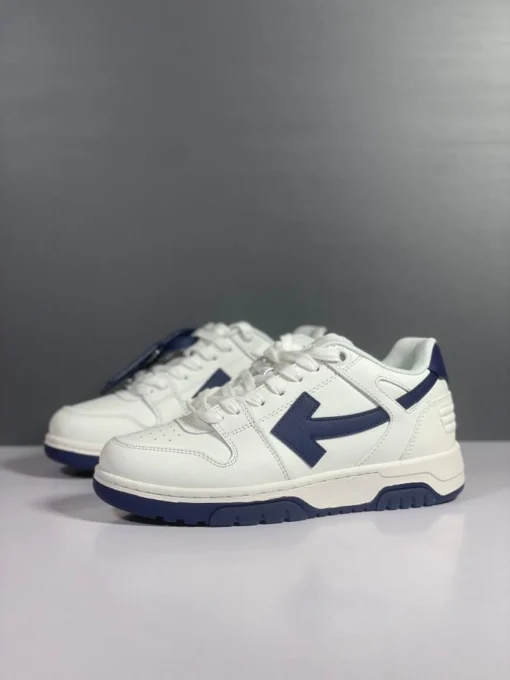 Off White Sneaker White & Navy Blue