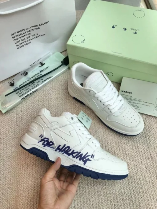 Off White for walking Sneaker White & Blue