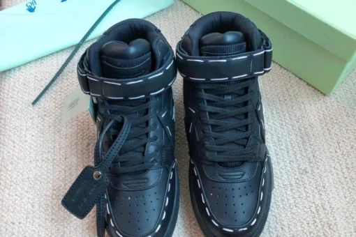 Off White Low Sartorial Stitching Sneaker Black