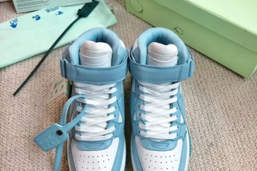 Off White Low Sartorial Stitching Sneaker Blue White