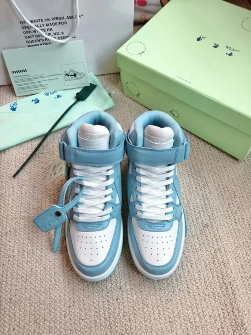 Off White Low Sartorial Stitching Sneaker Blue White