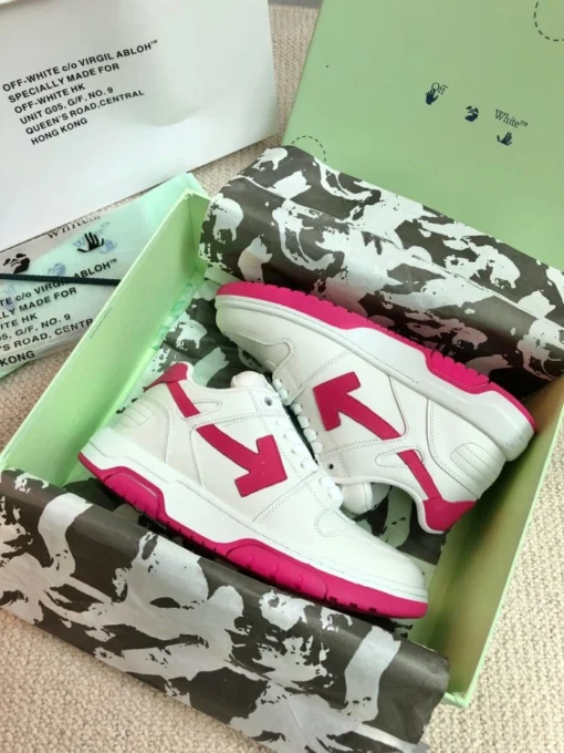 Off White Sneaker White & Pink