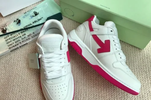 Off White Sneaker White & Pink