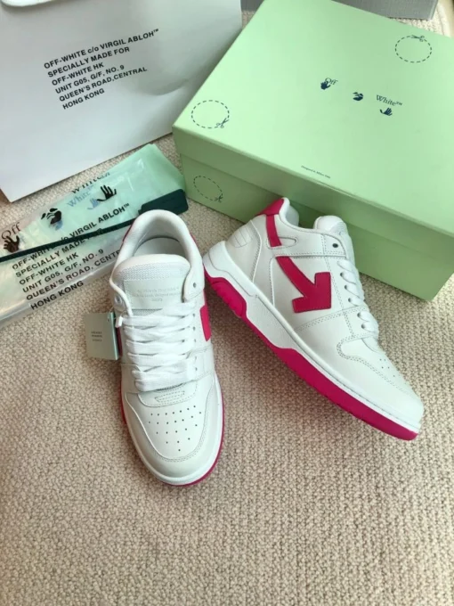 Off White Sneaker White & Pink