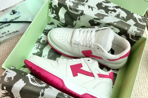 Off White Sneaker White & Pink