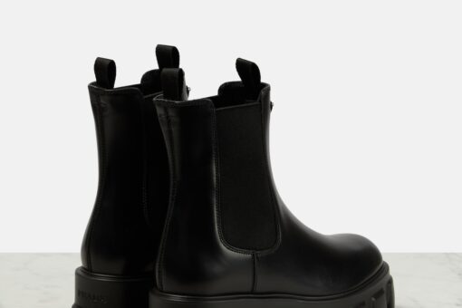 Prada Monolith leather Chelsea Boots