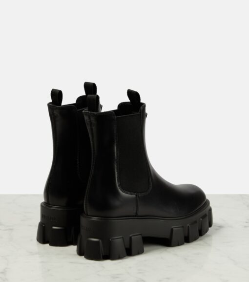 Prada Monolith leather Chelsea Boots