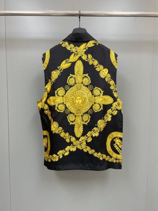 Versace Vest Shirt Black Yellow