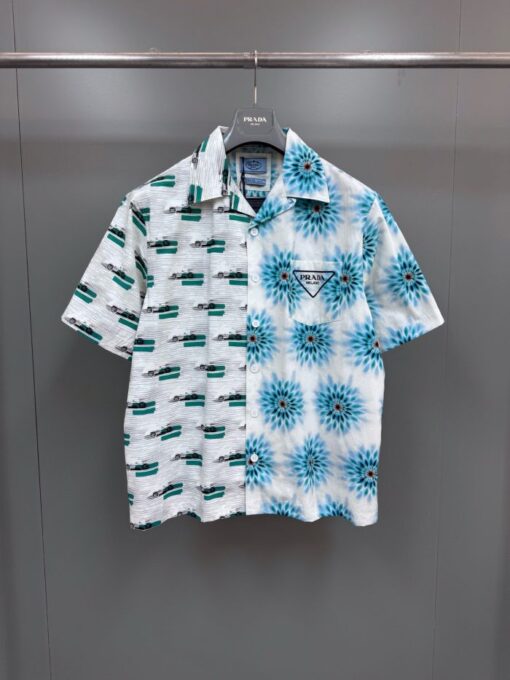 Prada Shirt Two Part Multi Color