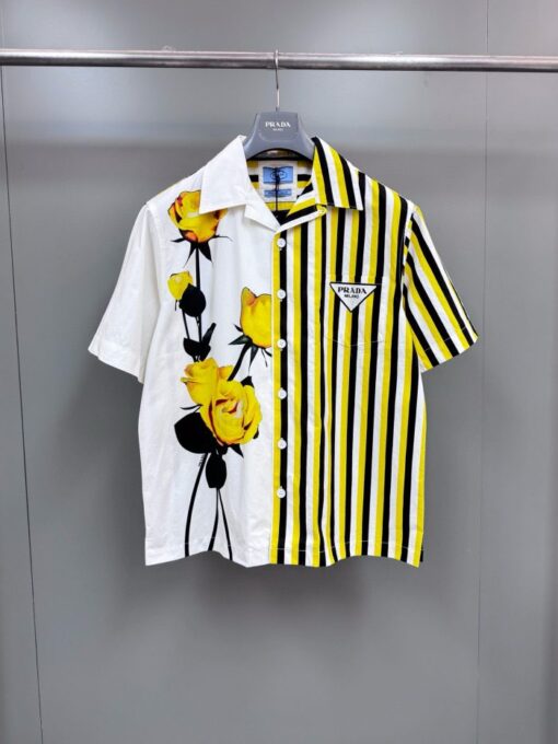 Prada Shirt Two Part Yellow White