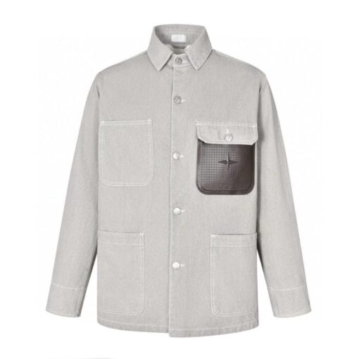 Dior x Stone Island Shirt Grey Multi Pocket