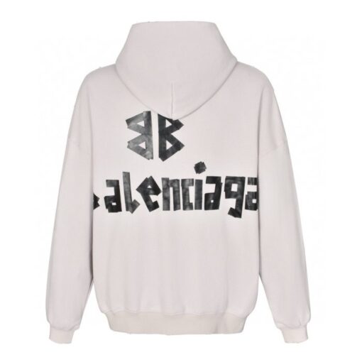 Balenciaga Hoodie Cream - Image 2