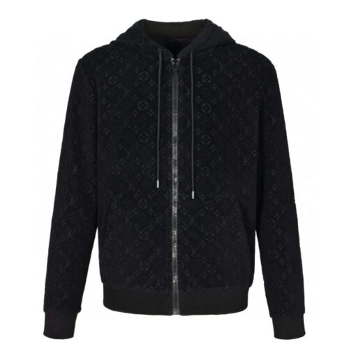 LV Zip Sweater Black