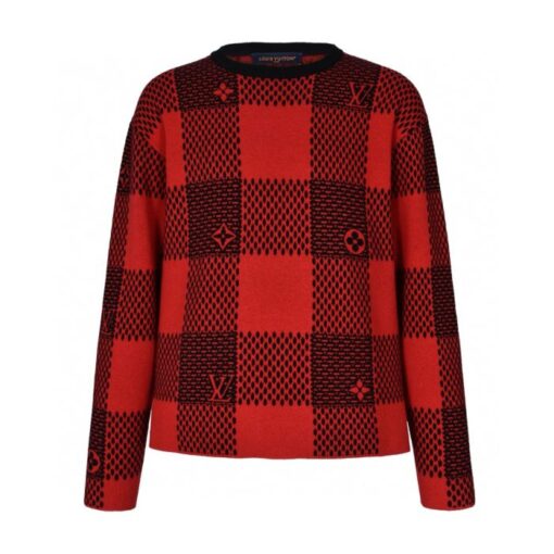 LV Sweater Red Black