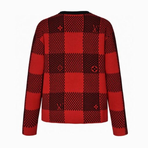 LV Sweater Red Black - Image 2