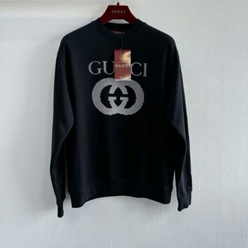 GG Sweater Black White Logo