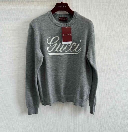 GG Sweater Grey And White