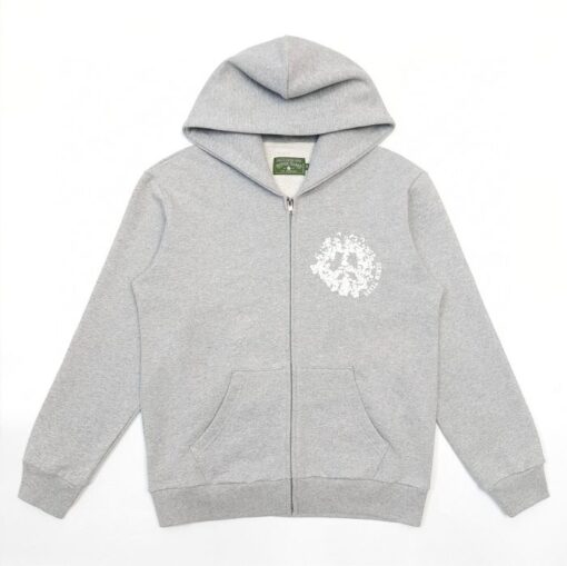 Denim Tears Zip Hoodie Grey