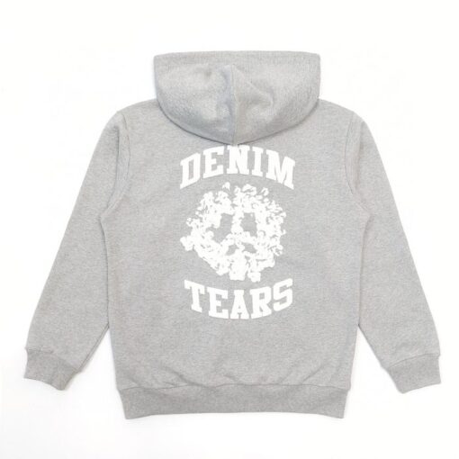 Denim Tears Zip Hoodie Grey