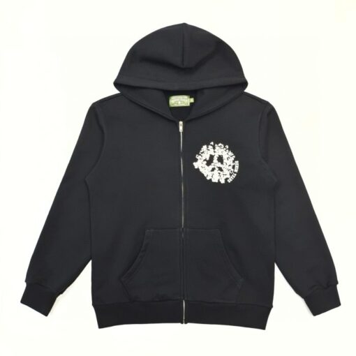 Denim Tears Zip Hoodie Black