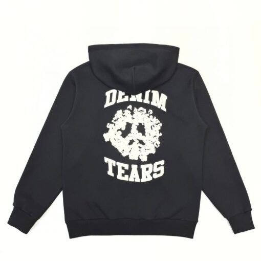 Denim Tears Zip Hoodie Black