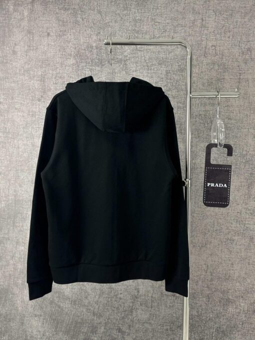 Prada Zip Hoodie Black