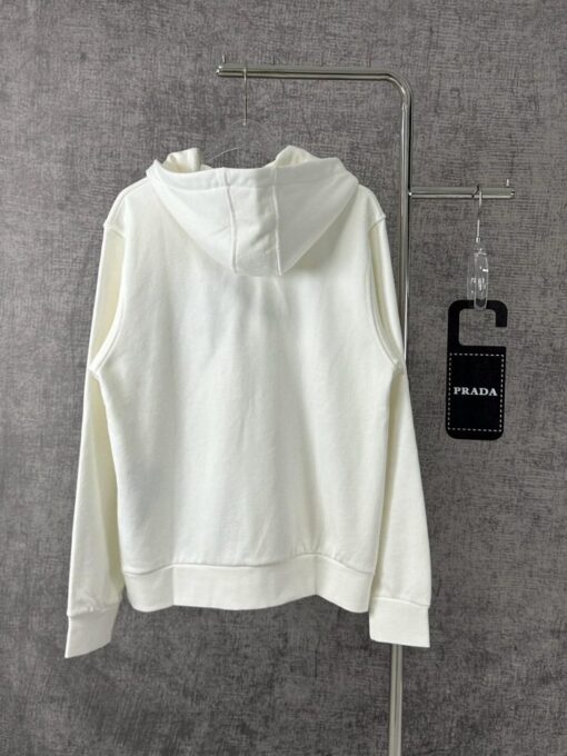 Prada Zip Hoodie White