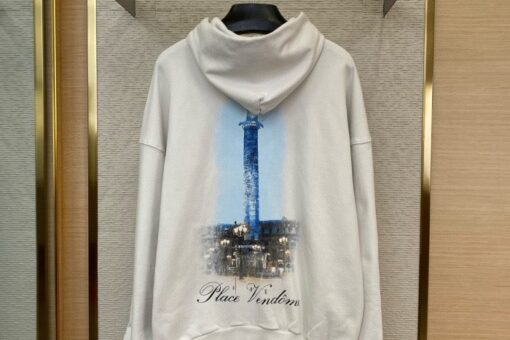 Balenciaga Zip Vogue Hoodie White