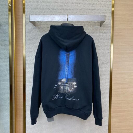 Balenciaga Zip Vogue Hoodie Black