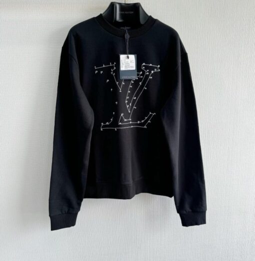 LV Sweater Black White