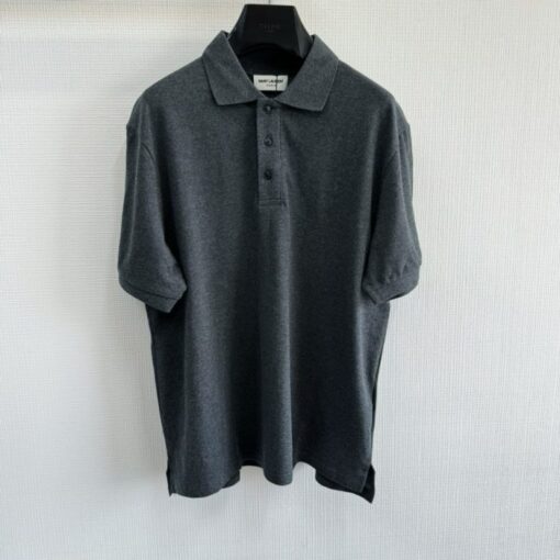 YSL Polo T-Shirt Dark Grey