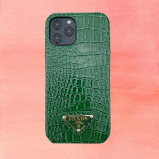 Prada iPhone Case Devil Wears Green Croc