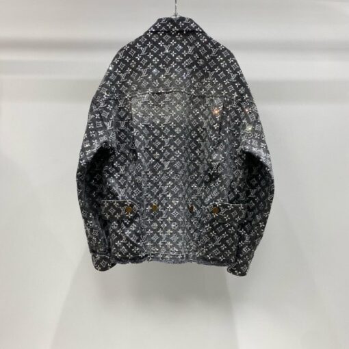 LV Monogram Denim Jacket Black