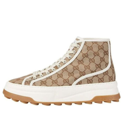 Gucci Tennis 1977 High-Top Sneakers 'Tan White'